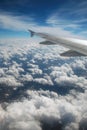 View from plane window Royalty Free Stock Photo