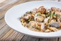 linguine alle vongole, clam pasta