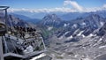 View from the Plato of the Zugspitze in Germany