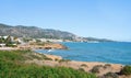 Playa del Moro beach in Alcossebre, Spain