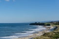 View of the Playa Llas near Foz in Galicia