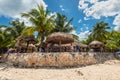 View of Playa Palancar, a beach on mexican island of Cozumel Royalty Free Stock Photo
