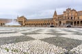 The Plaza de Espana in the Parque de Maria Luisa in Seville in Andalusia