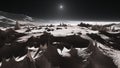 View of PlutoÃ¢â¬â¢s mountains and icy plains