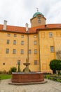 View of Podebrady Castle from the courtyard side, Czech republic