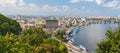 View of Podil from an observation point Royalty Free Stock Photo