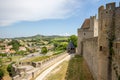 View point of Castle of Carcassonne, Languedoc Roussillon Royalty Free Stock Photo