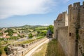 View point of Castle of Carcassonne, Languedoc Roussillon Royalty Free Stock Photo