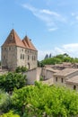 View point of Castle of Carcassonne, Languedoc Roussillon Royalty Free Stock Photo