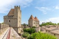 View point of Castle of Carcassonne, Languedoc Roussillon Royalty Free Stock Photo