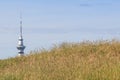 View point from Mount Eden and blurred background of Aucklan Royalty Free Stock Photo