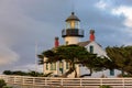 View of Point Pinos Lighthouse, Monterey, Pacific coast.