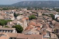 View point top aerial view Cavaillon town in Provence France Royalty Free Stock Photo