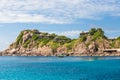 View point from top of mountain for see the beach, sea and nature of NangYuan and Tao island Royalty Free Stock Photo