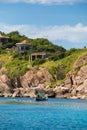 View point from top of mountain for see the beach, sea and nature of NangYuan and Tao island Royalty Free Stock Photo