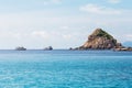 View point from top of mountain for see the beach, sea and nature of NangYuan and Tao island Royalty Free Stock Photo