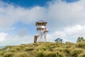 View point tower at Poonhill 3,210 m. tower, Nepal Royalty Free Stock Photo