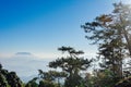 View point of Tree, fog and mountain scen eat Huai Nam Dang National Park,Chingmai