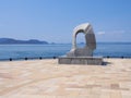 Takamatsu ocean viewpoint with monument