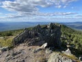 View point Weather station ÃÂ« Taganay-mountainÃÂ» . View from the top of the Far Taganay mountain. Royalty Free Stock Photo