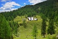 View from Pokljuka mountain on neighborhood mountains, Slovenia