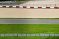 View from the pole position in a racetrack. Royalty Free Stock Photo