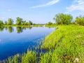 View Polish lake on a sunny day