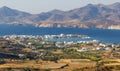 View of Pollonia village, Milos island, Greece Royalty Free Stock Photo