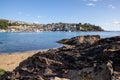 View of Polruan in Cornwall from across the River Fowey Royalty Free Stock Photo