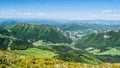 View from Poludnovy Grun hill in Mala Fatra mountains in Slovakia Royalty Free Stock Photo