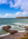 View From Polzeath Beach Royalty Free Stock Photo