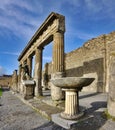 View of Pompeii ruins. Italy.