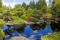 View of the pond of the Botanical garden