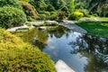 Renton Garden Pond Royalty Free Stock Photo