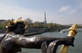 View from Pont Alexandre III, Paris, France. Royalty Free Stock Photo