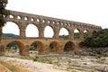 View of Pont Du Gard in France Royalty Free Stock Photo