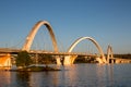 View of Ponte JK Bridge in Brasilia, Brazil