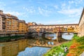 Beautiful view of bridge Ponte Vecchio, Florence, Italy Royalty Free Stock Photo