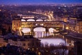 View of Ponte Vecchio bridge, Florence, Tuscany, Italy. Royalty Free Stock Photo