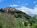 A view of Ponzano Superiore, a typical village in Lunigiana, Liguria, Italy Royalty Free Stock Photo