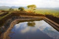 View from pool at Sigiriya Rock, Sri Lanka