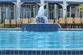 View from the pool to hotels building of Protea Hotel President Royalty Free Stock Photo