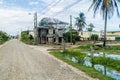 View of poor house in Dangriga town, Beli Royalty Free Stock Photo