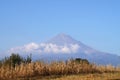 View of Popocatepetl volcan, Mexico