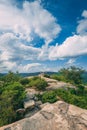 View from Popolopen Torne, near Fort Montgomery, in the Hudson Valley, New York Royalty Free Stock Photo