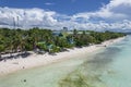 View of the popular Dumaluan Beach in the island of Panglao, Philippines Royalty Free Stock Photo