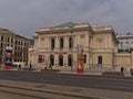 View of museum Albertina modern (contemporary art) located in KÃÂ¼nstlerhaus Wien near Karlsplatz in Vienna, Austria.