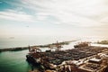 View of the port in Barcelona Royalty Free Stock Photo