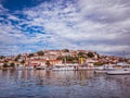 View of the port city of Vrsar in Croatia Royalty Free Stock Photo