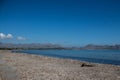 View from port de pollenÃÂ§a mallorca. Beach in Mallorca Royalty Free Stock Photo